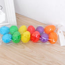 12PCS Outdoor Easter Decorative DIY Plastic Egg Funny Conveneint for Home Birthday Party Kids Decorations Toys Gifts