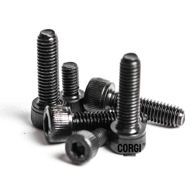 1080 Black 12.9 Hex Socket Head Cap Screws Assortment Kit M2 M2.5 M3 M4 M5 M6 M8 M10 Carbon Steel DIN912 Screw Nuts Tool Box