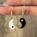 Drip Oil Tai Chi Gossip Drop Earrings For Women Fashion Simple Ladies Romantic Ball Pendant Earrings Jewelry Factory Wholesale