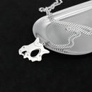 Anime Pokemon Cartoon Cubone Mask Necklace Dinosaur Pendant Caracalla Necklaces Stainless Steel Design Kawaii Jewelry Gift