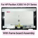 For HP Pavilion X360 Convertible 14-DY 14 DY 14M-DY Display Touch Screen Digitizer Assembly Frame FHD Replacement LCD 30PINS