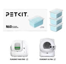 Petkit Pet Eliminator N60 Exclusive For PUROBOT Ultra Self-Cleaning Litter Box, Cat Toilet Odor Control(Pack Of 3)