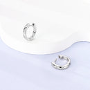 Charms Double Hoop Earrings For Women 100% 925 Silver Cubic Zircon Heart Star Moon Earrings Elegant Birthday Jewelry Gifts
