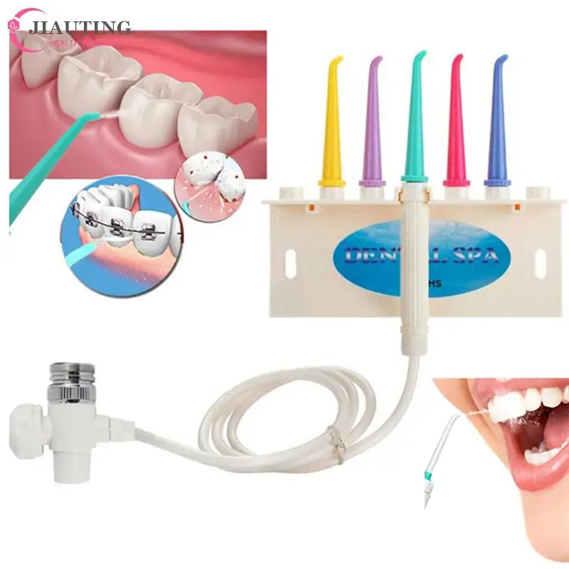 1Set  Faucet Flosser Oral Irrigator Gum SPA Dental Water Jet Flosser Teeth Flossing Toothbrush Sets