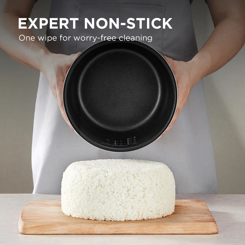 Midea Rice Cooker with Steamer and Warming Function, MB-FS5017, Multi Cooker with Non-stick Inner Pot, Measuring,MRD50B1AMK-S