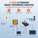 The Prairie Current | 500W/800W MPPT Wind Turbine Generator