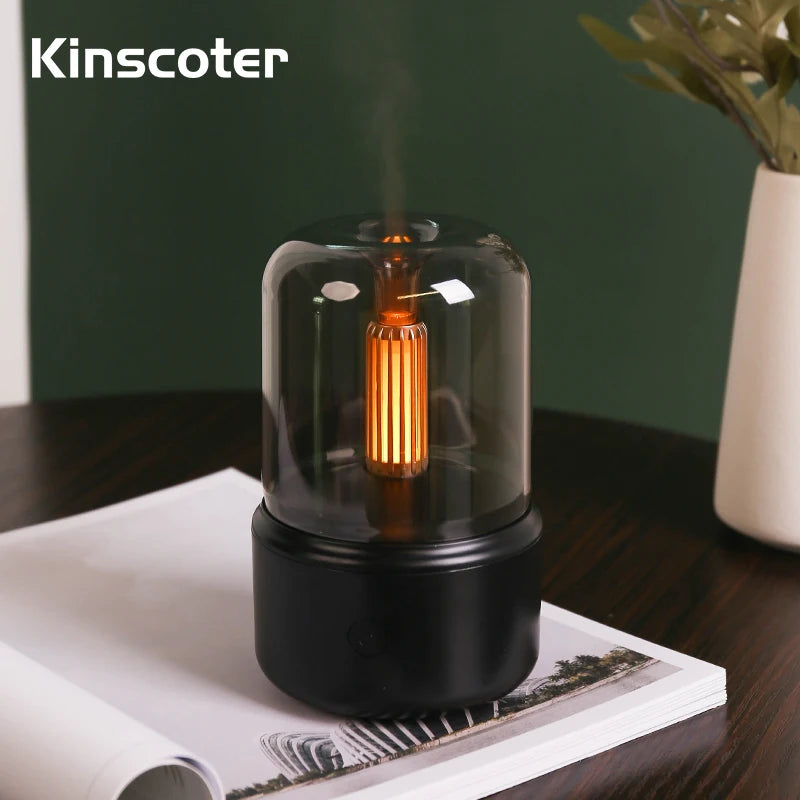 KINSCOTER Aromatherapy Essential Oil Fragrance Diffuser, Electric USB Aroma Diffuser, Mini Bedroom Ultrasonic Air Humidifier