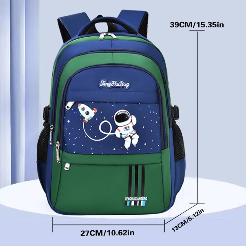 Elementary School Students Schoolbag Boys 1,2,3,4,5,6 Grades 6-12 Years Old Astronaut Shoulder Baglaptop Backpack Waterproof WEA