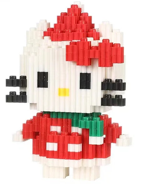 Disney Sanrio Kulomi Building Block Toys Cartoon Characters , Mario Katie Cat Small Particle  Assembly Toys Wholesale Spider-Man