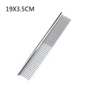 Stainless Steel Dog Comb Long Thick Hair Fur Removal Brush 16/19cm Pets Dog Cat Grooming Dematting Combs for Shaggy Dogs