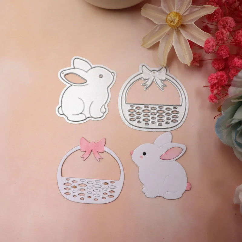 Easter Rabbit Scrapbooking Die Cut Carbon Steel Mold DIY Greeting Card Making Embossed Template Crafts Cutting Dies New Arrivals