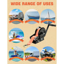 Steel Hand Winch Heavy Duty Rope Crank 3500lb Winch Trailer Manual Strong Winch Trailer Tool for Trailer Boat or ATV Towing