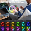 9 Zoll Kabelloses Ladegerät Standwecker Bluetooth Lautsprecher LED Lampe RGB Nachtlicht für iPhone Samsung Schnelle Ladestation