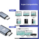NIERBO USB C auf HDMI Kabel 2m 4K@60Hz geflochten Typ-C auf HDMI Kabel Ultra High Speed Adapterkabel für MacBook Pixel iPad Dell