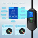 AFYEEV 3600W Portable Type 2 IEC62196-2 EV Charger Electric Car Charger Charging Cable EU Plug WiFi Bluetooth APP Remote Control