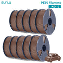 SUNLU 10KG PETG/ABS Filamente 10 Rollen 3D-Filament 1KG/Rolle 1.75mm 100% Filament ordentlich aufgereiht für den 3D-Druck aus der EU USA