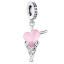 Hot Original Pendant S925 Sterling Silver Rabbit Charm Fit 3mm Bracelet Diy For Women Classic Easter egg beads Daily Gift Fine