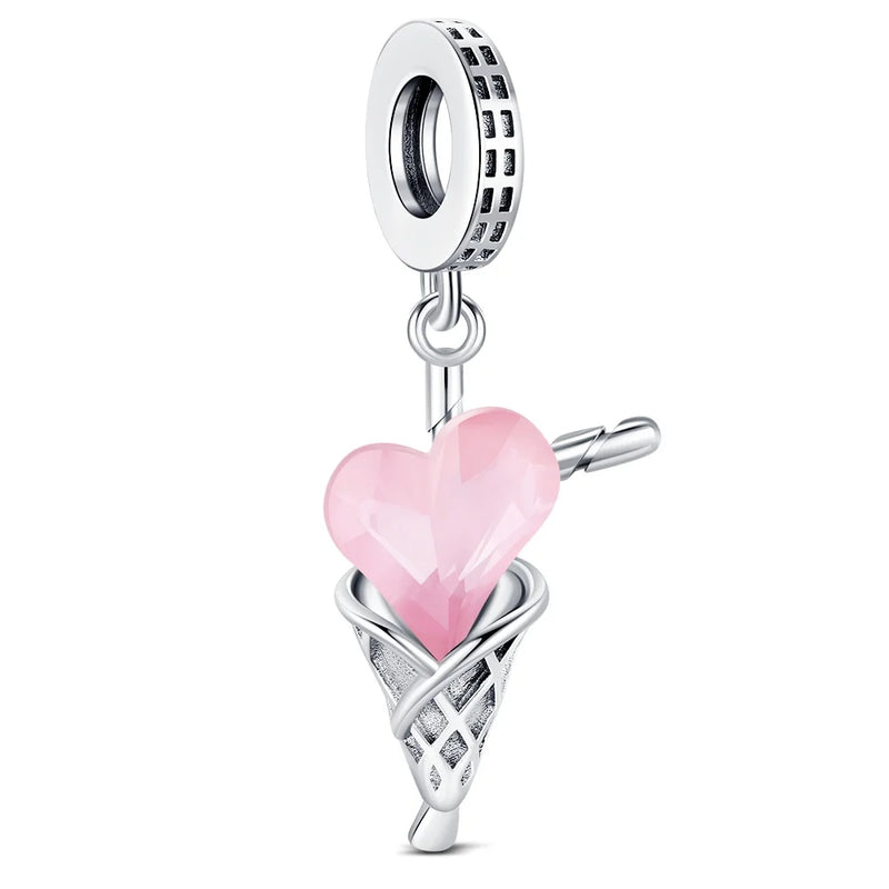 Hot Original Pendant S925 Sterling Silver Rabbit Charm Fit 3mm Bracelet Diy For Women Classic Easter egg beads Daily Gift Fine