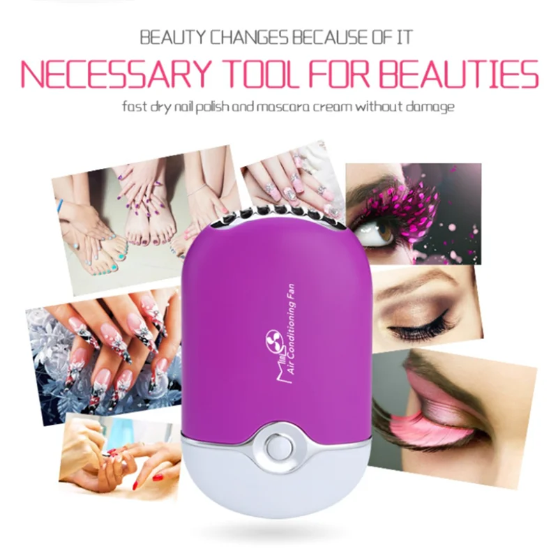 Hot Mini Portable Eyelash Fan Air Conditioning USB Blower Eyelash Glue Fan Grafted Lashes Dedicated Dryer Women Makeup Tools