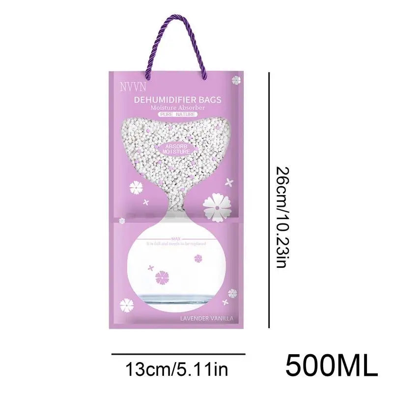 Moisture Absorber Hangings Bags Dehumidifier Closet Bag Fragrance Free Moisture Bag For Meeting Room Clothes Bathroom Hotel