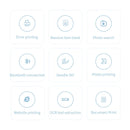 Mini Sticker Printer, Inkless Thermal Printer with Rolls Thermal Papers Mini Portable Printer for DIY Memo Pictures Notes List