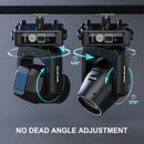 Yiflamefly 2 Stück 450W Moving Head Light RGBW DMX Bühnenlicht DMX-gesteuert Sound Activated Play DJ Light für Hochzeit Party Musik