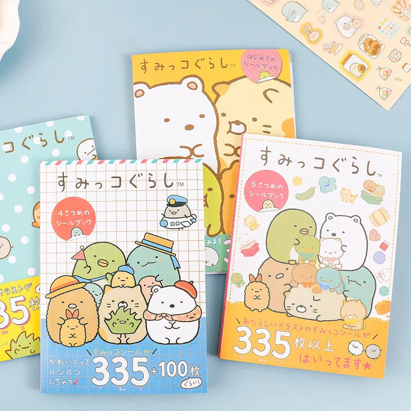 335 Pcs/Book Kawaii Sanrio Sumikkogurashi Decorative Stickers Book Scrapbooking Label For Diary Stationery Album Phone Journal