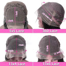 200 Density HD Full Frontal Transparent 13x4 13x6 360 Lace Natural Body Wave 5x5 Closure Human Hair plucked Wigs 40 46Inch
