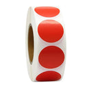 500 STÜCK 1'' Runde Etiketten Aufkleber Rolle für Geschenke Hochzeit Jubiläum, Rot, 2,5cm