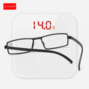 KLASSNUM Men Narrow TR90 Frame Magnifying Glasses Ultra Light Reading Glases Women Anti-blue Light Optical Glasses +1.0-+4.0