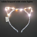 Children Kids Girls Light Up Tutu Led Skirt Glow Wreath Headband Party Birthday Luminous Costumes Christmas Halloween Festival