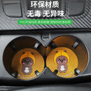 Disney Anime Figure Mickey Minnie Mouse Ornaments Car Water Cup Pad Cartoon Donald Duck Anti-slip Mat Auto Interior Accessories