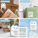 Mini Thermodrucker Drahtlos BT 200dpi Etikett Foto Notiz Falsche Frage Druck Tag Bluetooth Drucker USB Kabel Tragbar