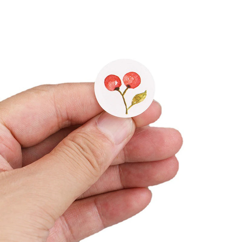 50-500pcs Round Cartoon Sticker 1Inch Thank You Stickers for Gift Cards Envelope Paper Scrapbook Sealing Label