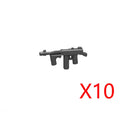 WWII Military Building Blocks Accessories Soldier Figures Weapons Box Rifle Submachine Gun AKM Shield Mini Brick Toy K003 Gift