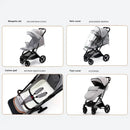 Baby Stroller Lightweight High Landscape Foldable Stroller Multifunctional Newborn Baby Four-wheeled Shock-absorbing Stroller