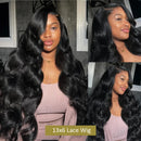 200 Density HD Full Frontal Transparent 13x4 13x6 360 Lace Natural Body Wave 5x5 Closure Human Hair plucked Wigs 40 46Inch