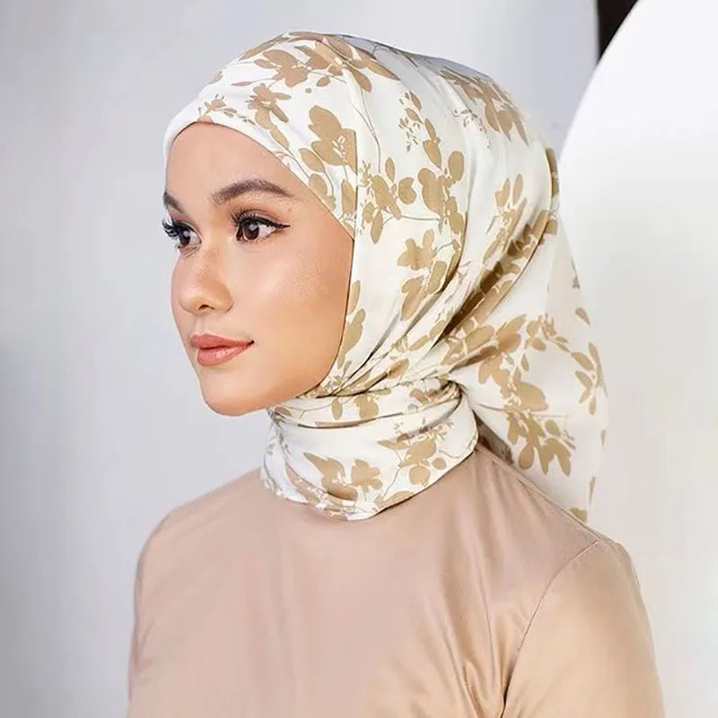 Muslim Silk Hijab Abaya Hijabs For Woman Abayas Women Jersey Islamic Fashion Dress Head Wrap Scarf Turbans Turban Instant Shawl