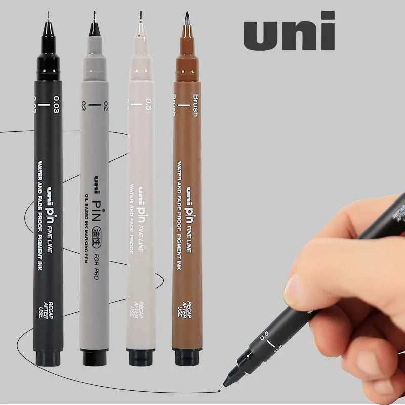 1Pc UNI drawing pen needle art student drawing hook line pen PIN-200 waterproof painting stroke drawing line design