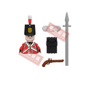 Medieval Napoleonic War French Dragoon British Soldiers Pirates Figures Army Scottish Fuisiler Building Blocks Weapons Brick Toy
