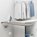 Foldable Wall Mounted Rotating Ironing Board Easy Installation Ironing Station Laundry Room Space Saver Gray 39"x12"