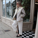 The Ashford | Plaid Double-Breasted Belted Midi Coat