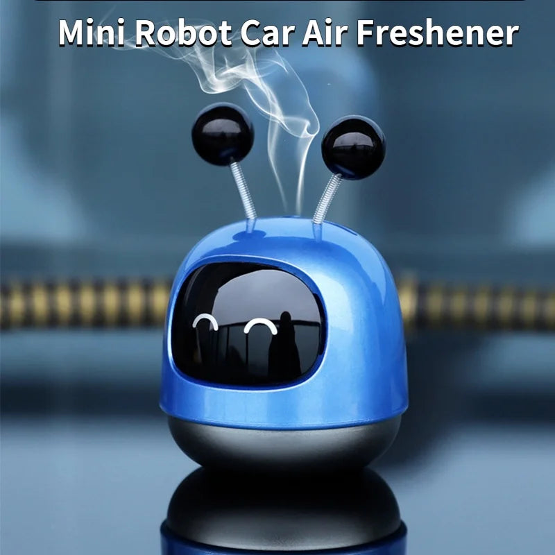 1Pc Mini Robot Car Air Freshener Parfum Flavoring Ventilation Cute toon Display Mold  Fragrance Decoration for Vehicles