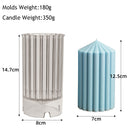 Long Pillar Wax Acrylic Candle Molds for DIY Handmade Scented Romantic Dinner Candle Injection Mould Home Decor Ornament