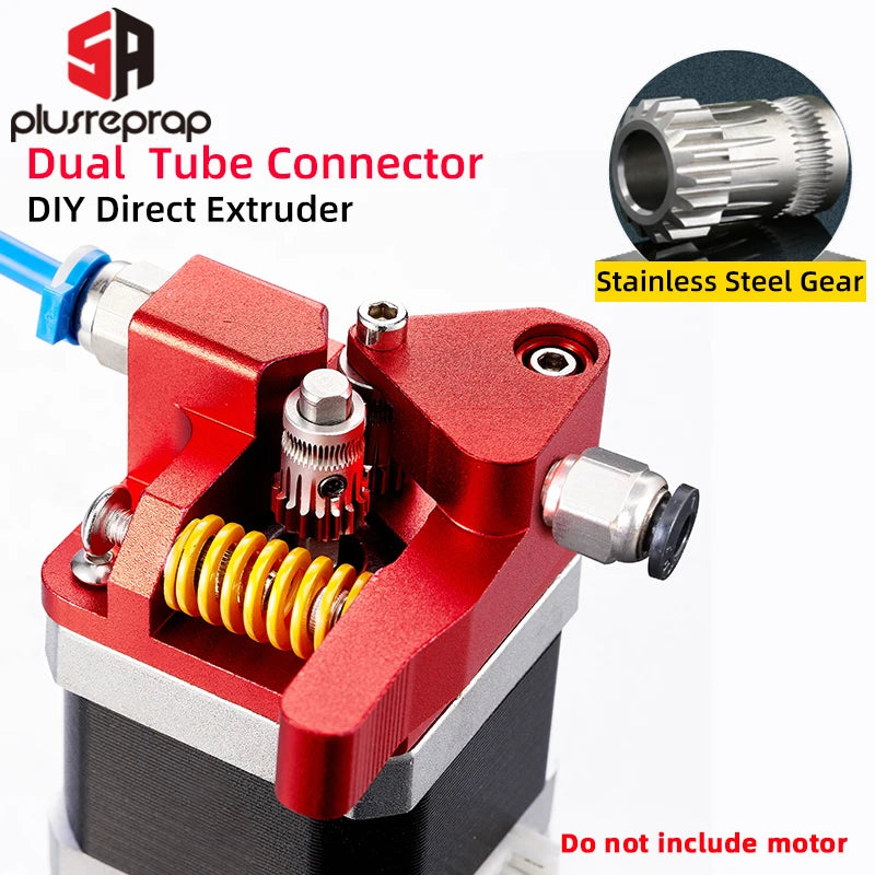 CR10 PRO Upgraded Dual Gear Extruder Double Pulleys Direct Aluminum Extruder for Ender 3/5 CR10S PRO 3D Printer Parts