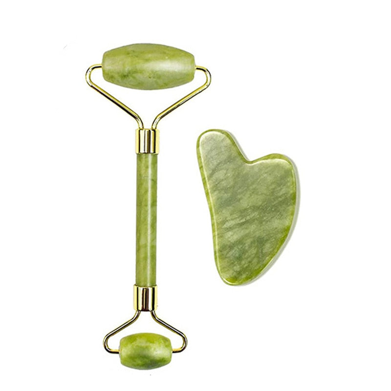 Natural Jade Face Massager Gua Sha Stone Face  Guasha Masaje Facial Board Acupoint Eye Care SPA Massager Tool massage visage