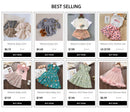 Melario Children's Clothing Baby Girl Clothes Summer Party Clothing for Girls Dress Cherry Dot Princess Dresses Bow Hat Outfits