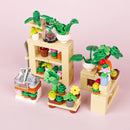 MOC City Building Blocks Accessories Mahjong Machine Plant Sofa Bed Piano Refrigerator Kitchen Toy Brick Florist Bar X009 TV Set