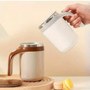 Tragbarer Kaffeetasse aus Edelstahl zum Aufbrühen, wiederverwendbarer elektrischer Rotations-Mischbecher, automatisches magnetisches Rühren