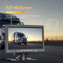 LeeKooLuu Kabellose Dual-Rückfahrkameras und 7-Zoll-IPS-Auto-Monitor IR-Nachtsicht-Rückfahrkamera für Wohnmobil, LKW, Anhänger, Bus